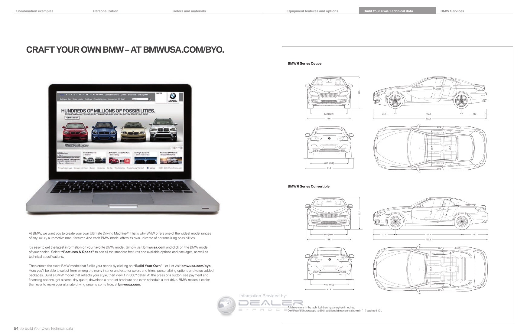 2012 BMW 6-Series Brochure Page 21